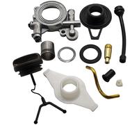Replacement Oil Pump Oiler Repair Kit Compatible with Husqvarna 372XP 365 372 371 362 Chainsaw Cap Worm Gear Sleeve Line Rubber Seal Spare Part