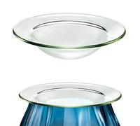 Replacement Oil Warmer Dish Round Glass Dish Wax Melt Candle Warmer Bowl Plate Lid Tray for Aroma Therapy Lamp Electric Lamps Oil and Tart Warmers (2 Pieces,4 Inches)
