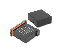 Replacement Osmo Action Battery - 1300mAh High Capacity, Rubber Ring, Rechargeable, Long Time, Durable Plastic Case with Storage Box for Sports Cameras