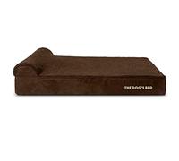 Replacement Outer Cover ONLY For The Dog's Bed, Washable Brown Plush Fabric, Extra Large 117 x 71 x 15cm