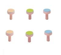 Replacement Pads for Electric Baby Nail Trimmer - Jaybva 6PCS Grinding Heads Polish Disc for Standard Nail File Clippers and Cutter Kit Pink