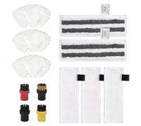 Replacement Pads Set for Kärcher Steam Cleaner Accessories, Replacement Floor Cloths Compatible with EasyFix SC1, SC2, SC3, SC4, SC5 Steam Cleaner (3 Floor Nozzle, 3 Hand Nozzles, 2 Sanding Cloths 4