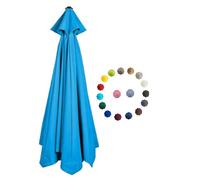 Replacement Parasol Canopy 2.0/2.3/2.7/3.0m Patio Umbrella Replacement Canopy 6 Arms/8 Arms Canopy Replacement Cover for Garden Market Beach Umbrella ( Color : Light blue , Size : 3.0m/10FT-6Ribs )