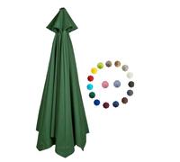 Replacement Parasol Canopy 2.0/2.3/2.7/3.0m Patio Umbrella Replacement Canopy 6 Arms/8 Arms Canopy Replacement Cover for Garden Market Beach Umbrella ( Color : Dark green , Size : 2.0m/6.5FT-6Ribs )