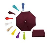Replacement Parasol Canopy 2.0/2.3/2.7/3.0m Patio Umbrella Replacement Canopy 6 Arms/8 Arms, Garden Garden Parasol Umbrella Replacement Cover Fabric for Market Beach