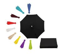 Replacement Parasol Canopy 2.0/2.3/2.7/3.0m Patio Umbrella Replacement Canopy 6 Arms/8 Arms, Garden Garden Parasol Umbrella Replacement Cover Fabric for Market Beach