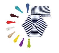 Replacement Parasol Canopy 2.0/2.3/2.7/3.0m Patio Umbrella Replacement Canopy 6 Arms/8 Arms, Garden Garden Parasol Umbrella Replacement Cover Fabric for Market Beach