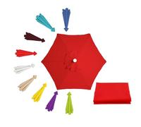 Replacement Parasol Canopy 2.0/2.3/2.7/3.0m Patio Umbrella Replacement Canopy 6 Arms/8 Arms, Garden Garden Parasol Umbrella Replacement Cover Fabric for Market Beach