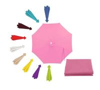 Replacement Parasol Canopy 2.0/2.3/2.7/3.0m Patio Umbrella Replacement Canopy 6 Arms/8 Arms, Garden Garden Parasol Umbrella Replacement Cover Fabric for Market Beach