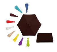 Replacement Parasol Canopy 2.0/2.3/2.7/3.0m Patio Umbrella Replacement Canopy 6 Arms/8 Arms, Garden Garden Parasol Umbrella Replacement Cover Fabric for Market Beach