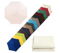 Replacement Parasol Canopy, 200cm 270cm 300cm Cantilever Parasol Replacement Canopy Top, Garden Umbrella Replacement Cover, For 6 Arm/8 Arm Umbrella Cloth Replacement, Uv Resistant Polyester Fabric(Of