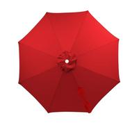 Replacement Parasol Canopy 2m/2.5m/2.7m/3m/3.5m, 6/8 Arms Sun Umbrella Replacement Cloth Outdoor Parasol Canopy Cover for Pool, Yard, Beach, Garden,Market Umbrella Top(Red,2m 8Arms)