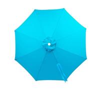 Replacement Parasol Canopy 2m/2.5m/2.7m/3m/3.5m, 6/8 Arms Sun Umbrella Replacement Cloth Outdoor Parasol Canopy Cover for Pool, Yard, Beach, Garden,Market Umbrella Top(Lake Blue,2m 6Arms)