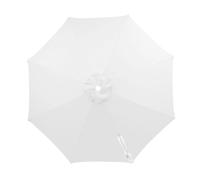 Replacement Parasol Canopy 2m/2.5m/2.7m/3m/3.5m, 6/8 Arms Sun Umbrella Replacement Cloth Outdoor Parasol Canopy Cover for Pool, Yard, Beach, Garden,Market Umbrella Top(White,2.7m 8Arms)