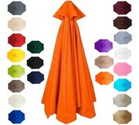 Replacement Parasol Canopy 2m-4m 6/8-Arms, Waterproof Garden Umbrella Replacement Cover, UV Protection Polyester Fabric, Heavy Duty Sun Shade Cloth for Outdoor Patio Market Table