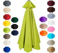 Replacement Parasol Canopy 2m-4m 6/8-Arms, Waterproof Garden Umbrella Replacement Cover, UV Protection Polyester Fabric, Heavy Duty Sun Shade Cloth for Outdoor Patio Market Table