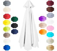 Replacement Parasol Canopy 2m-4m 6/8-Arms, Waterproof Garden Umbrella Replacement Cover, UV Protection Polyester Fabric, Heavy Duty Sun Shade Cloth for Outdoor Patio Market Table