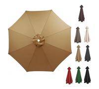 Replacement Parasol Canopy 2m-4m Waterproof Patio Umbrella Cover Outdoor Canopy for Garden 8 Arms UV Resistant Easy to Install Perfect for Sunshade
