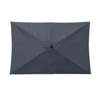 Replacement Parasol Canopy - 6.6x10 Feet Rectangular Parasol Fabric, Protective Sun Shade, Patio Garden Accessory, Outdoor Table, Gazebo for Lawn, Pool, Balcony, But