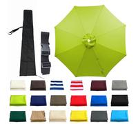 Replacement Parasol Canopy, 6 Arms/8 Arms Umbrella Replacement Cloth 4m/3.5m/3m/2.7m/2.5m/2.3m/2m Patio for Beach Pool Lawn Backyard Deck Waterproof(Lime green,8-RIBS:2.7m/8.8ft)