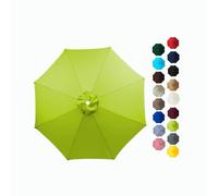 Replacement Parasol Canopy Cover 2.7m/9FT for 6/8 Ribs Market Patio Umbrella UV30+Top CanopyGrass Green Outdoor Umbrella Accessories