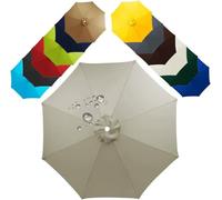 Replacement Parasol Canopy Cover 200-350cm Sun Umbrella Fabric 6/8 Ribs Garden Umbrella Replacement Waterproof Outdoor Shade.