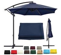 Replacement Parasol Canopy Cover for 2M/2.7M/3M Garden Umbrellas Waterproof UV Resistant Fabric Fits 6 & 8 Arm Patio Umbrellas Outdoor Shade Solution