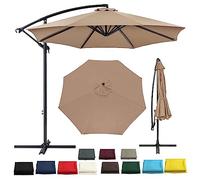 Replacement Parasol Canopy for 2M/2.7M/3M Garden Umbrella Waterproof UV Resistant Fabric Cover for 6/8 Arms Patio Umbrella Durable Outdoor Canopy Solution