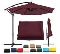 Replacement Parasol Canopy for 2M/2.7M/3M Garden Umbrella Waterproof UV Resistant Fabric Cover for 6/8 Arm Patio Umbrellas Durable Outdoor Shade Solution