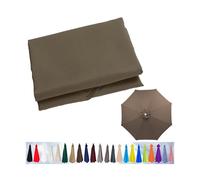 Replacement Parasol Canopy, Garden Umbrella Cover 6/8 Arms, Patio Replacement Cover for 2m/2.3m/2.5m/2.7m/2.8m/3m/3.5m(Deep Top,6ribs:300cm)