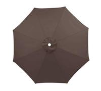 Replacement Parasol Canopy Patio Waterproof Garden Umbrella Cover Portable Shading Fabric for Outdoor Swing Table Sun Greenhouse Beach Brolly Awning Pergola(Coffee,8Ribs-2.7M/8.9FT)