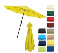 Replacement Parasol Canopy Sun Umbrella - Cloth For 2m-6 Arms & 2.7m-8 Arms(Yellow,(6Rib) 3.0m/118in)
