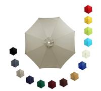 Replacement Parasol Canopy Waterproof, Large Weatherproof UV-Anti Patio Umbrella Fabric, Garden Outdoor Pool Beach Parasol Replacement Top Cover for 2.0m 2.30m 2.7m 3.0m 6/8 Ribs(Top color,2.30m/6 Arm