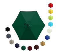 Replacement Parasol Canopy Waterproof, Large Weatherproof UV-Anti Patio Umbrella Fabric, Garden Outdoor Pool Beach Parasol Replacement Top Cover for 2.0m 2.30m 2.7m 3.0m 6/8 Ribs(Turquoise,2.30m/6 Arm