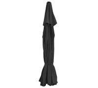 Replacement Parasol Cover, Black, 515 cm Diameter, 100% Polyester, Waterproof, UV-Resistant for Balcony, Garden, Patio as Umbrella Canopy and Sun Protection