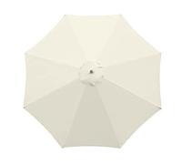 Replacement Parasol Fabric Canopy For 6-Ribs/8-Ribs Frame Umbrella, 6.5ft/9ft/10ft Patio Umbrella Replacement Canopy, Rechange Cloth 11 Colors, UV Protection, Waterproof(Color:Creamy White,Size:2.7m/9