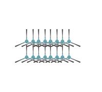 Replacement Part,Compatible for Proscenic ，Q8Max/Q8 Robot Vacuum Cleaner Main Brush Side Filter Mop Pad Accessories(16 Side Brush)