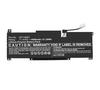 Replacement Part: CoreParts Laptop Battery for MSI, W128410130