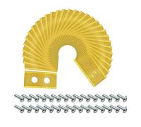 Replacement Part for Carburetor 30pcs Blades Kit For Sliver/gold Stainless Steel Lawn Mower Blades 36 * 18 * 0.9mm Garden Power Tool(Gold)