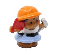 Replacement Part for Collectible Fisher-Price Little People Construction Road Work Builder Playset J0240 - Replacement Hispanic Lil' Movers Dump Truck Driver Roberto Figure - Hard Hat, Hammer and Flag