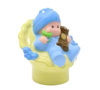 Replacement Part for Collectible Fisher-Price Little People Happy Sounds Home Dollhouse Playset P3329 - Replacement Baby Boy Figure in a Carseat