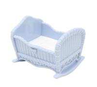 Replacement Part for Collectible Fisher-Price Loving Family Grand Manor Dollhouse T4692 - Replacement Blue Baby Doll Rocking Cradle