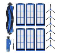 Replacement Part for Eufy RoboVac 11S Max, RoboVac 15C Max, RoboVac 30C Max RoboVac G30 Edge G10 Hybrid Robot Vacuum Cleaner Accessories Kit, Including 1 Main brush, 6 Side brushes, 6 Filters