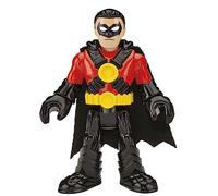 Replacement Part for Imaginext Deluxe Figure Pack Playset - GWX46 ~ Replacement Poseable Red Robin Figure ~ Wearing Red and Black Suit and Cape