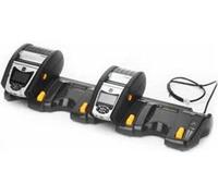Replacement Part Zebra Quad Ethernet Cradle, UK P1031365-046, Black, White, P1031365-046