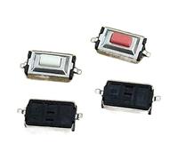 replacement parts 100PCS Touch Micro Switch 3X6X2.5MM 3 * 6 * 2.5 SMD White Red Button Head (Color : Gold)
