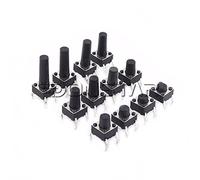 replacement parts 20PCS 4Pin 6 * 6 Micro Tact Push Button Switches DIP 6x6x4.3/5/6/7/8/9/10/11/12/13/14/15 MM 4.3mm 5mm 6mm 7mm 8mm 9mm 10mm 11mm (Color : 6x6x5mm)