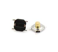 Replacement Parts 20pcs 4x4x3mm Patch 4 Pins Copper Head Micro Touch Switch Waterproof Mini Black Tactile Tact Push Button