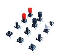 replacement parts 20pcs/lot 6x6mm 10Sizes 4PIN Tactile Tact Push Button Micro Switchs Caps Direct Plug-in Self-Reset DIP Dropshipping (Color : 6x6x7 Mm)