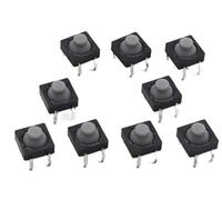 replacement parts 20pcs/lot 8x8x5MM 4PIN G77 Conductive Silicone Soundless Tactile Tact Push Button Micro Switch Self-Reset